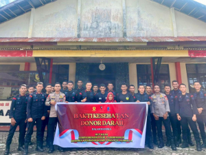 DONOR DARAH DALAM RANGKA HUT KE-80 KORPS BRIMOB POLRI