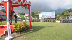 Upacara yang mengusung tema “TNI Prima, TNI Rakyat, Indonesia Maju”