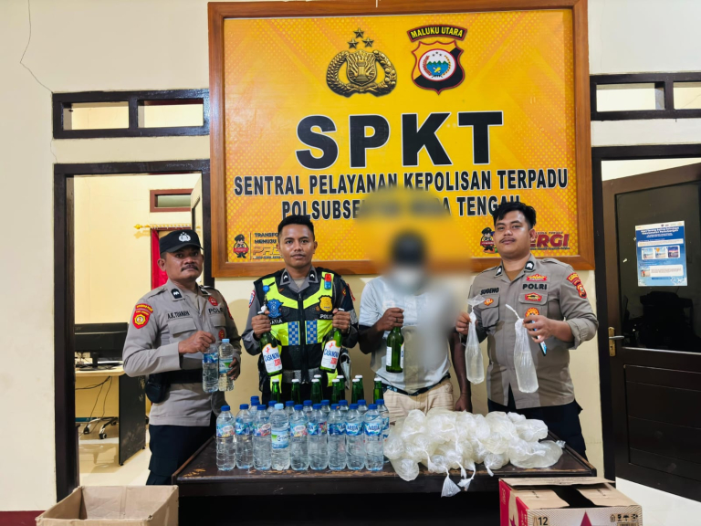 Perangi Peredaran Miras, Polres Halteng Intensifkan Razia